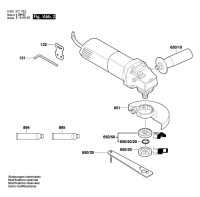 Bosch 0 601 377 5AA Gws 850 C Angle Grinder 230 V / Eu Spare Parts